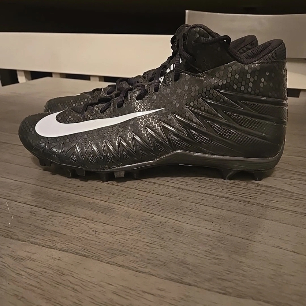 Nike Black and White Football Cleats